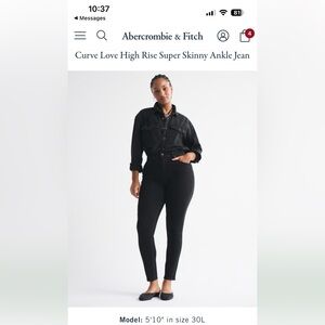 Abercrombie & Fitch Women's Black Skinny Jeans